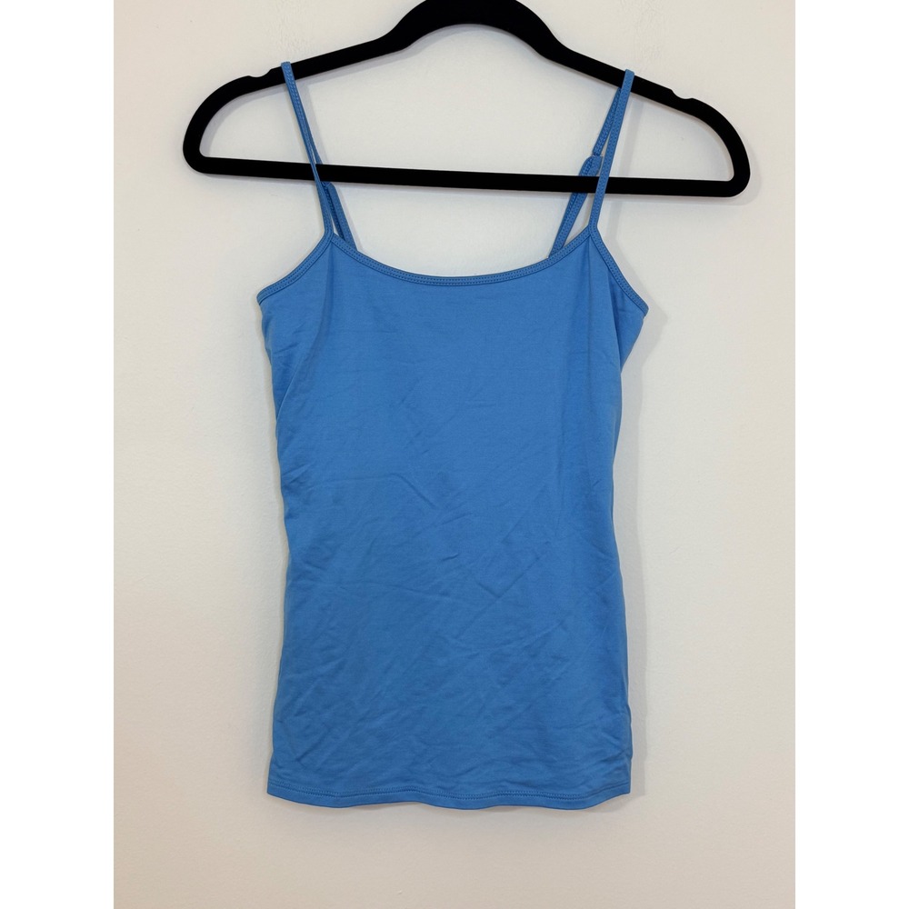 White House Black Market Womens XS Blue Cami Adjustable Spaghetti Strap Tank Top